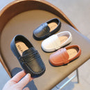 Sapatos infantis Oxford em couro. Disponíveis em 3 cores